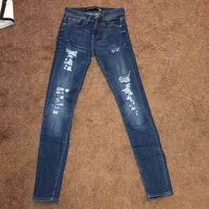mid rise legging skinny jeans